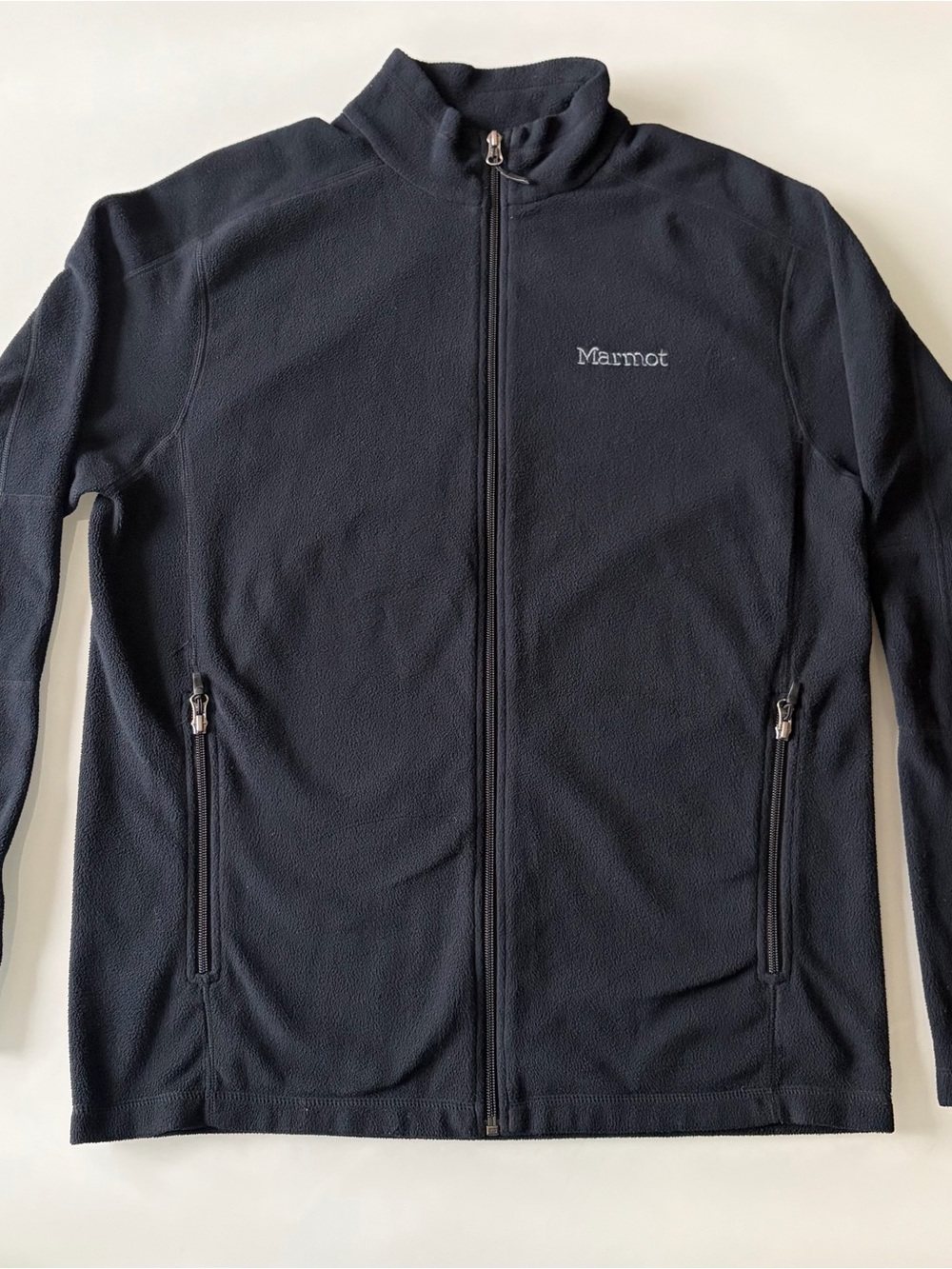 Marmot Men's Black Full-Zip Lightweight Fleece Jacket Sz L